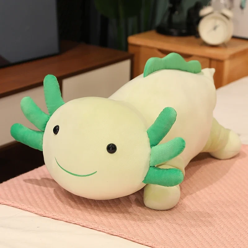 Soft plush pillow axolotl