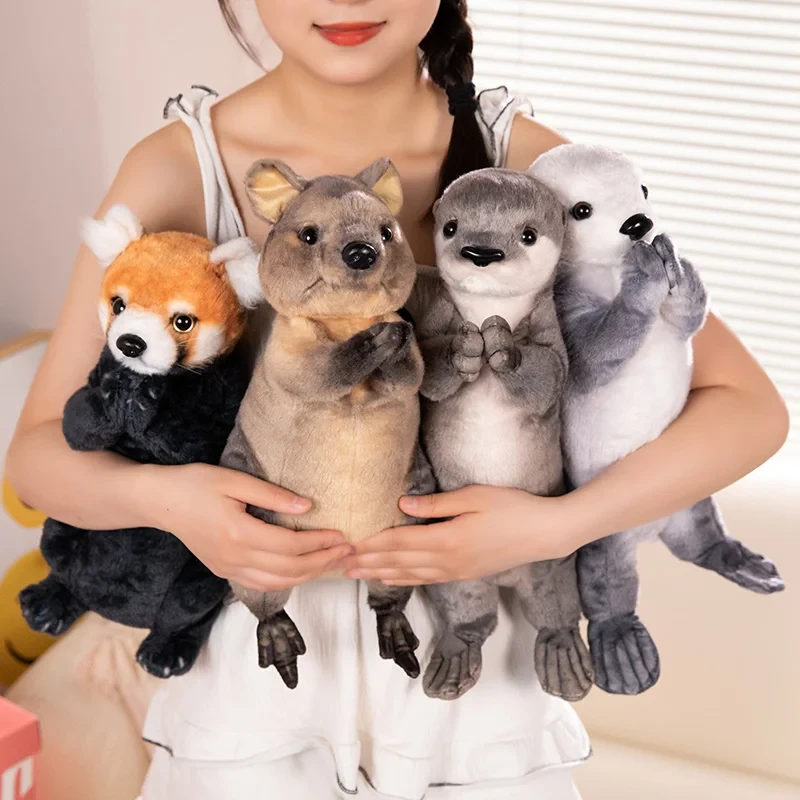 Soft plush red panda toy for kids