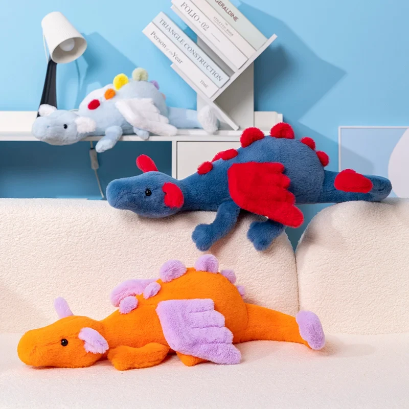 Soft rainbow dragon toy for children