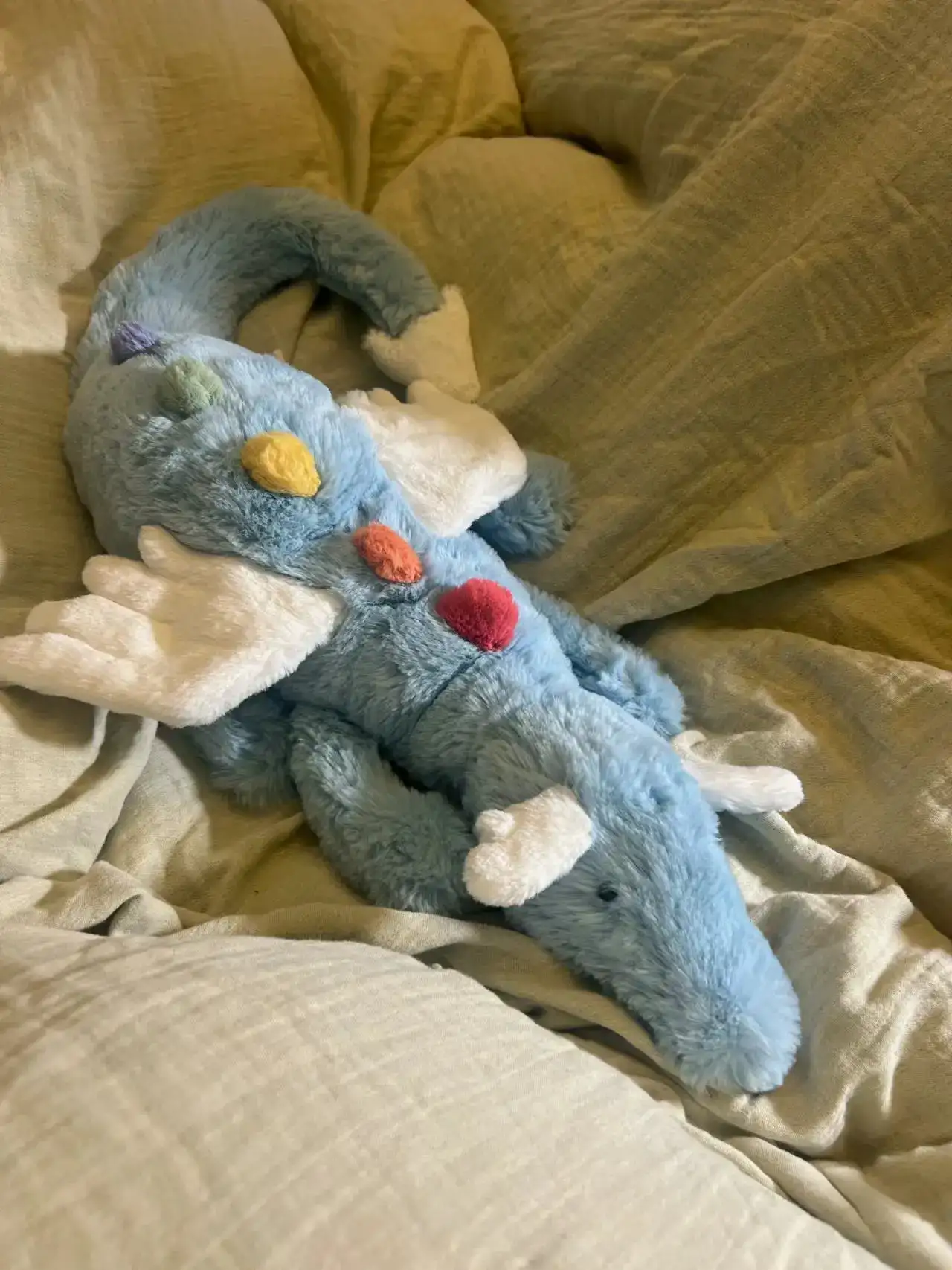 Soft rainbow dragon toy for children 1