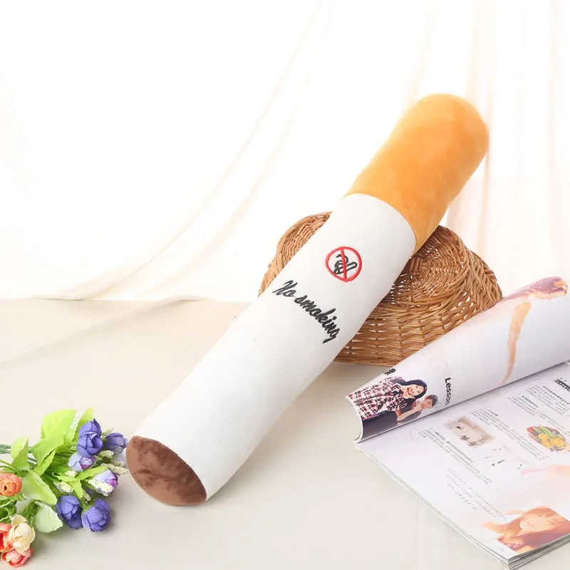 Soft smoking cigarette pillow decoration