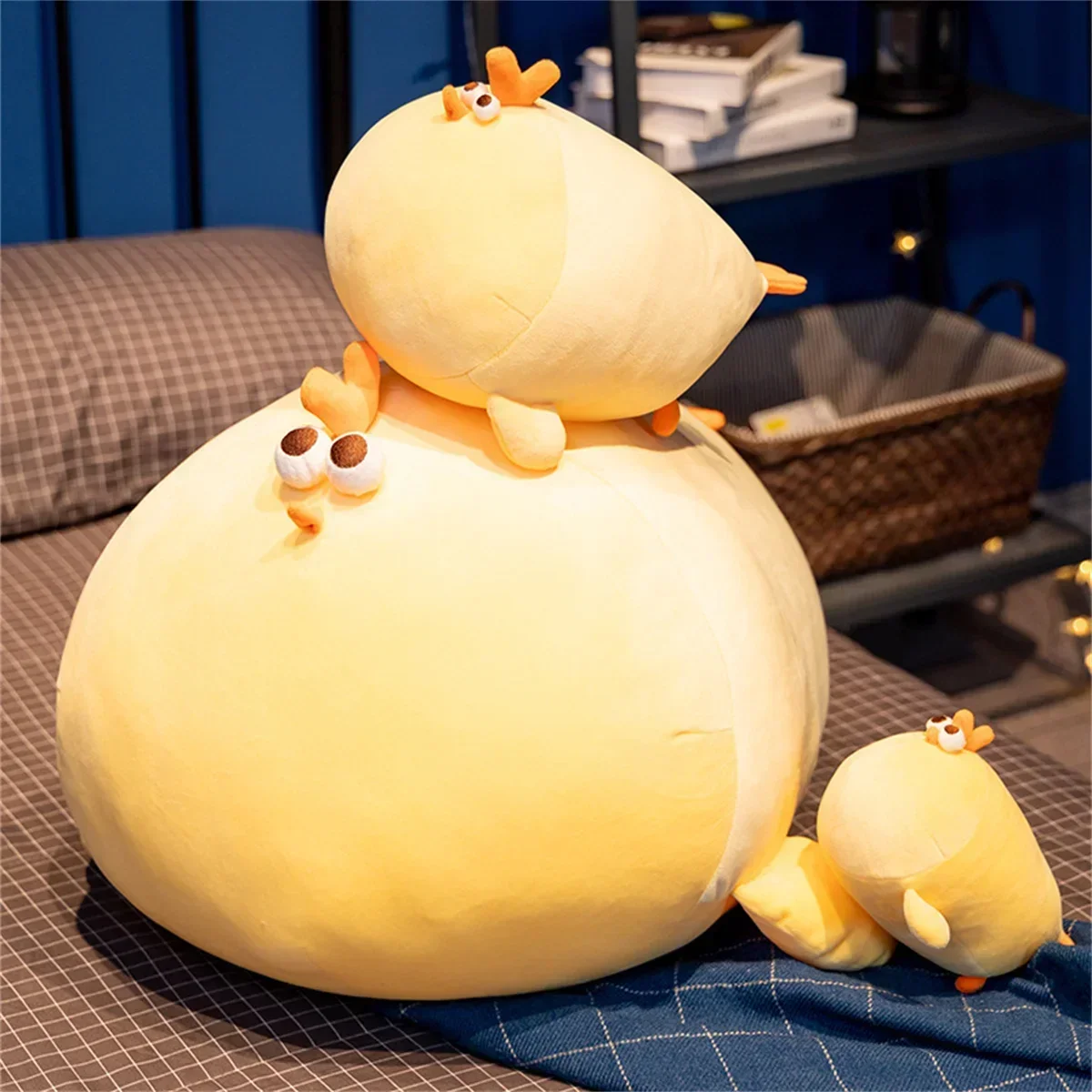 Soft stuffed chicken pillow for adults