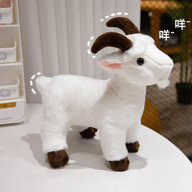 Soft stuffed goat doll