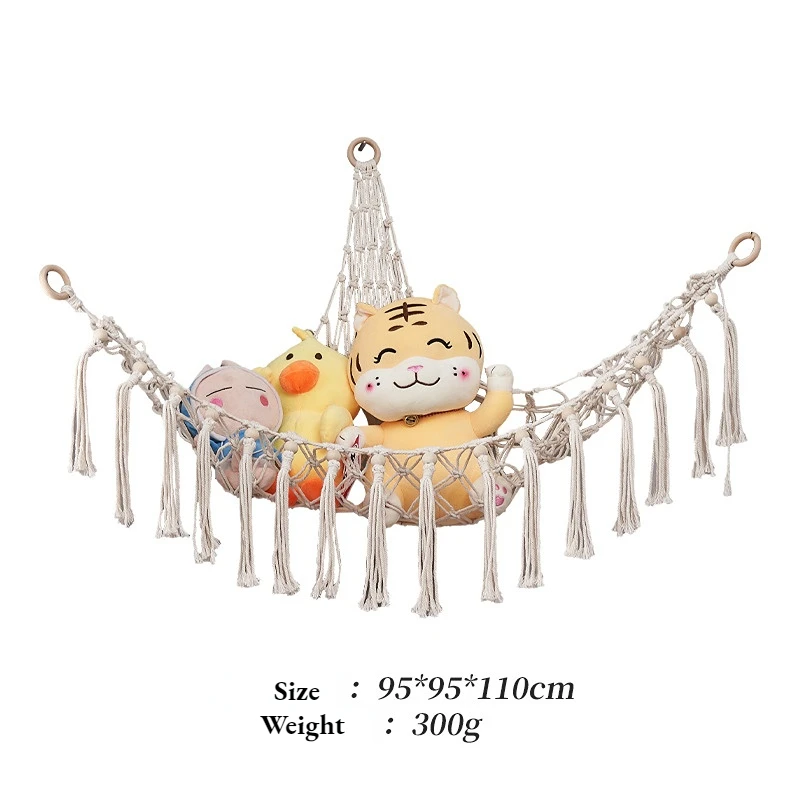 Stuffed animal storage net for kids