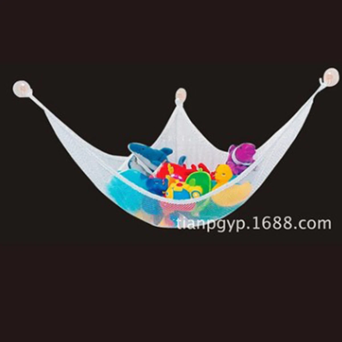 Toy storage hammock net