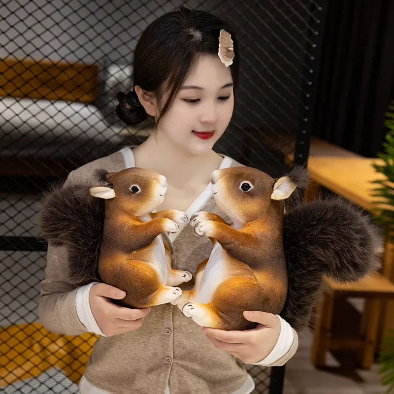 Unique squirrel plush figure for parties