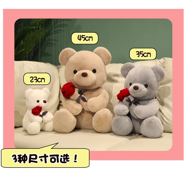 Unisex bear plushnano doll