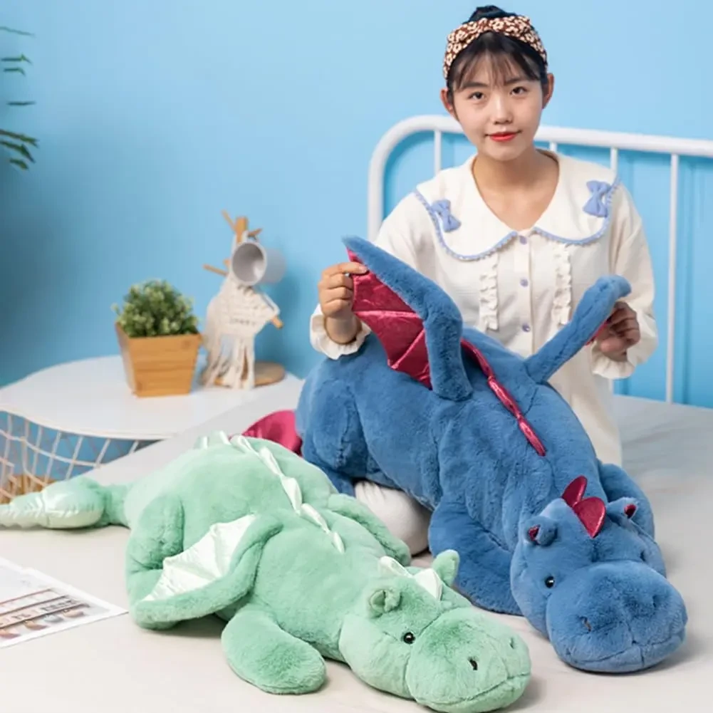 Weighted plush dragon toy