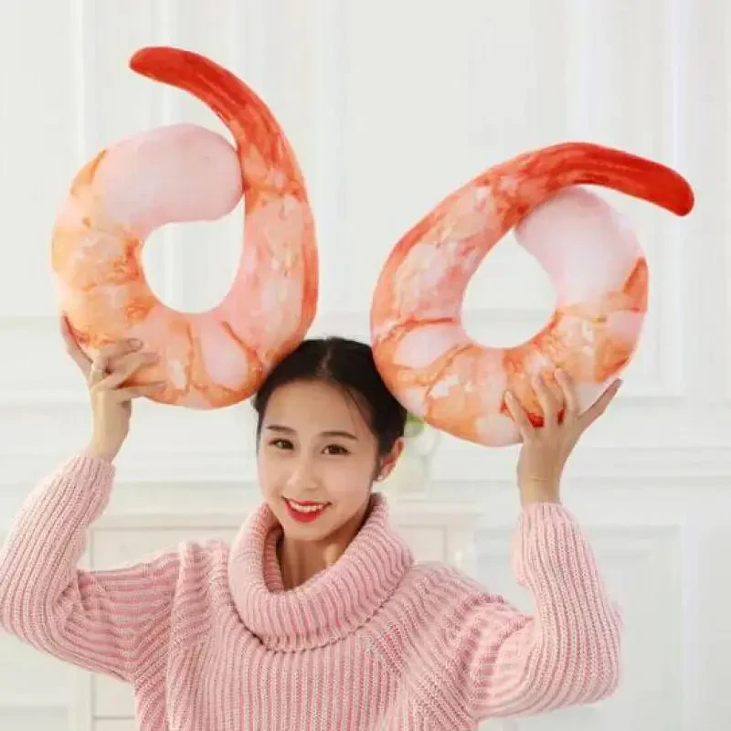 Whimsical peeled shrimp design