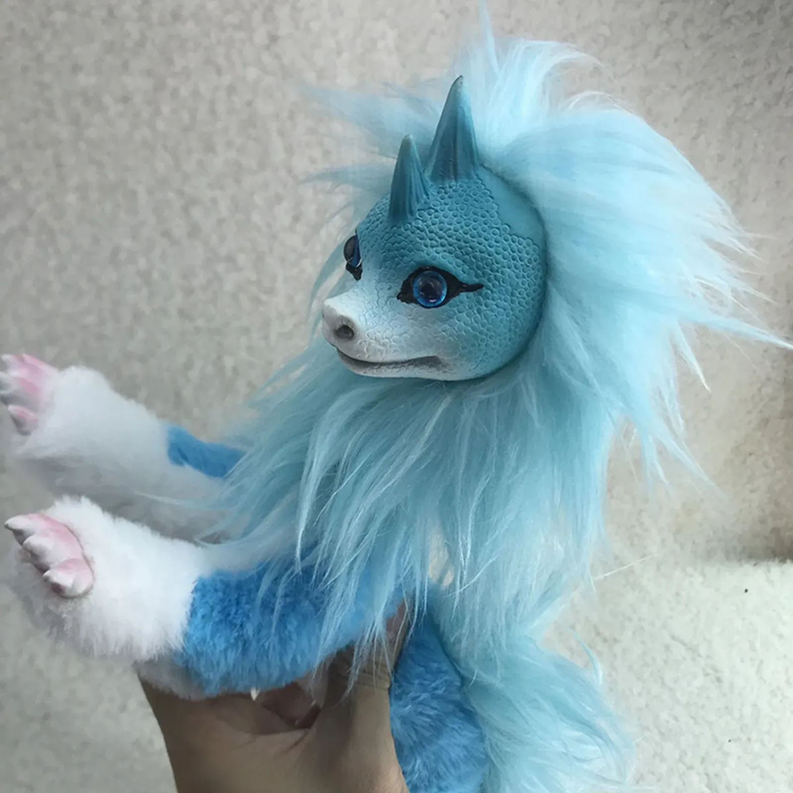 anime inspired dragon stuffed toy for teens