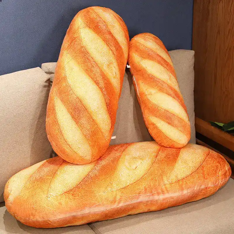 big bread stuffed animal pillow