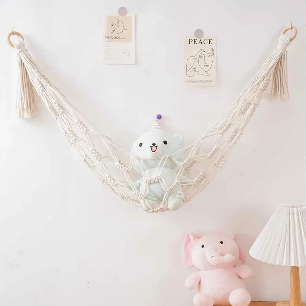 durable macrame hammock for toys