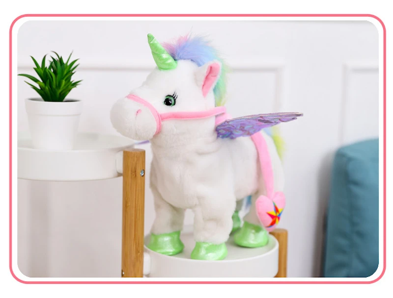 electric walking talking unicorn toy