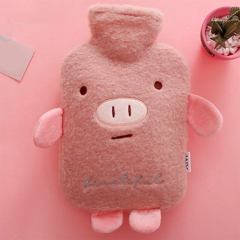 fluffy hot water bottle for winter warmth