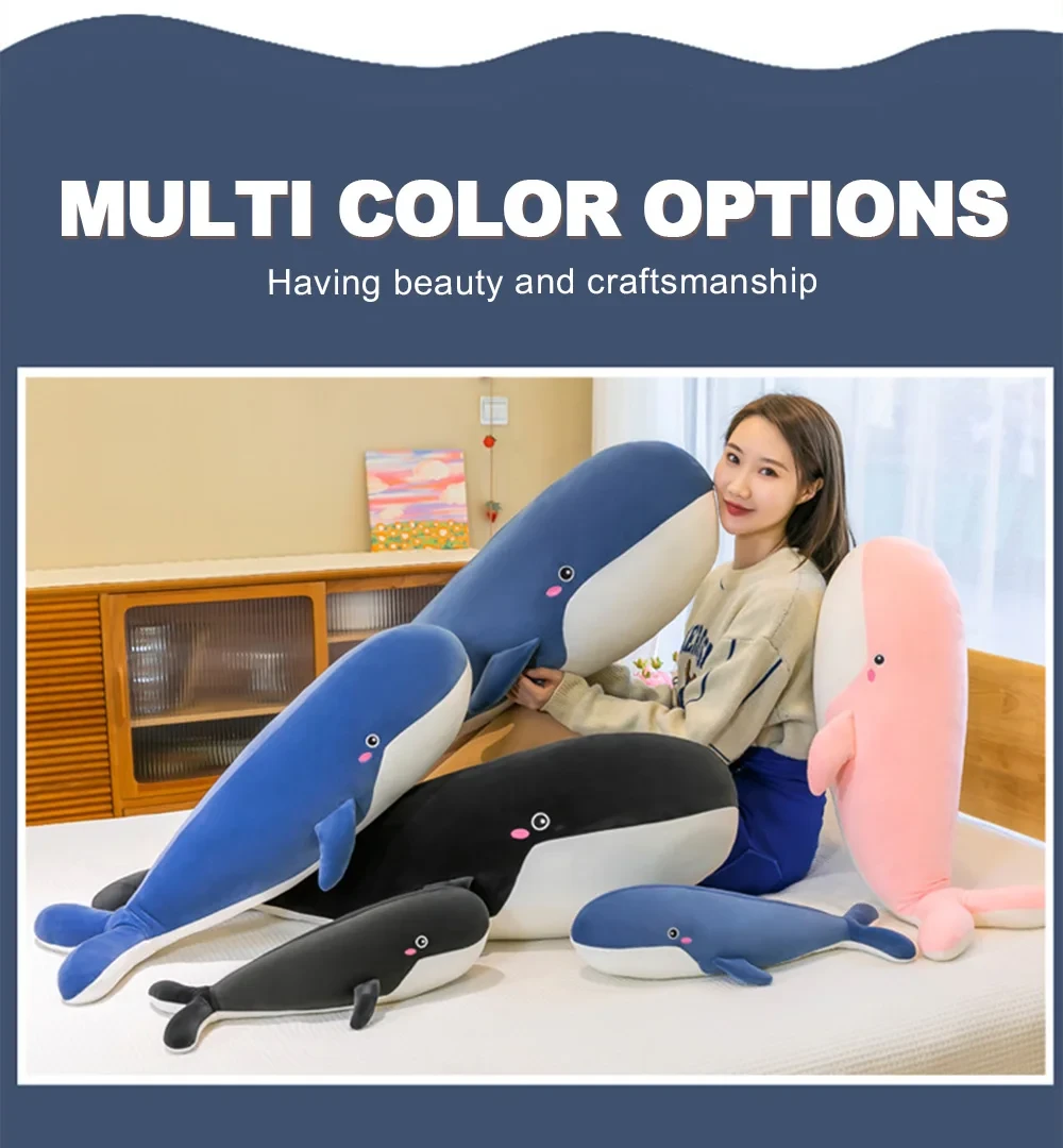 giant stuffed whale plush toy