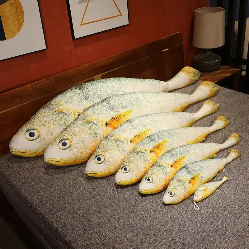 giant yellow fish plush toy