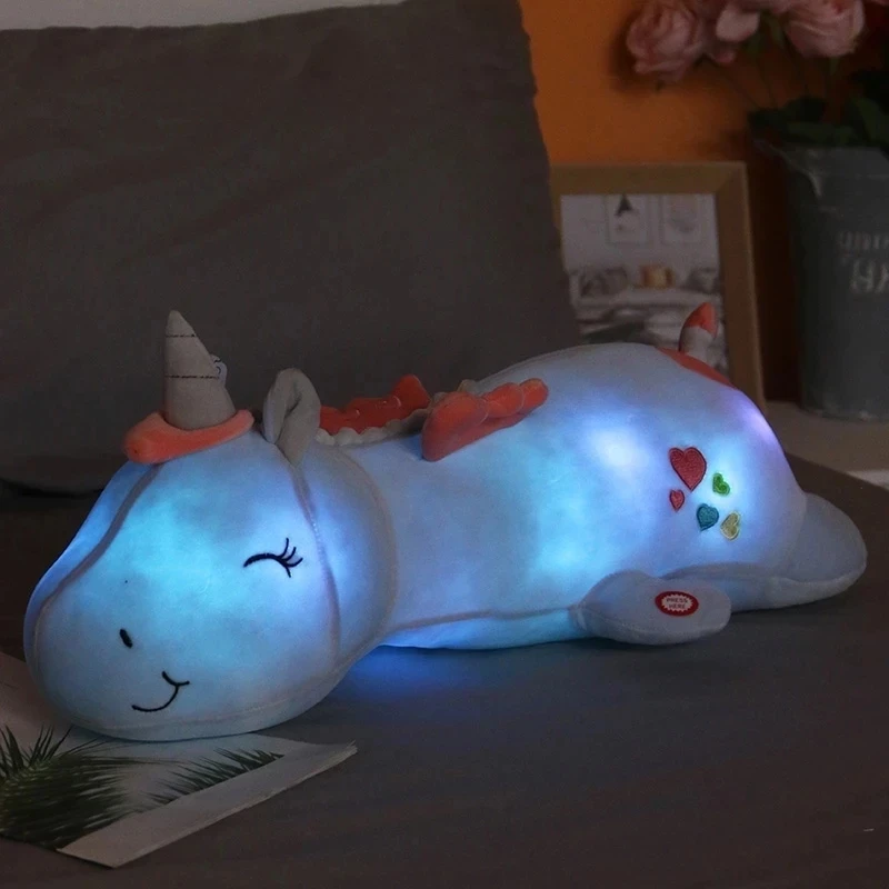 glowing unicorn plush toy for kids