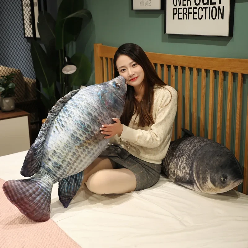 large size plush fish toy