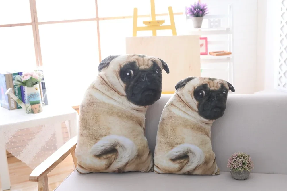 lifesize pug plushie for dog lovers