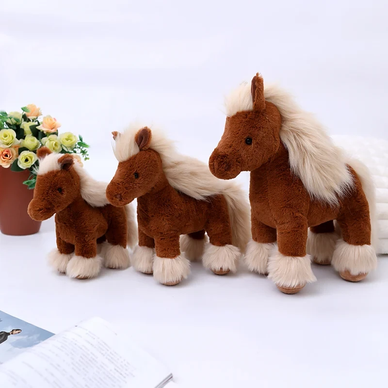 lightweight and portable plush horse