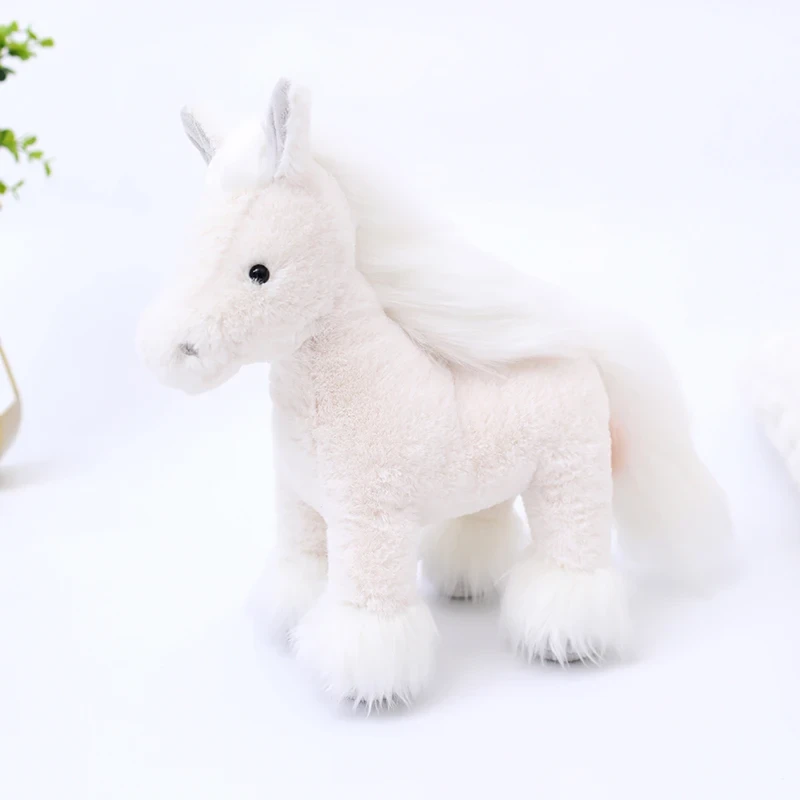 long haired cute horse plush toy