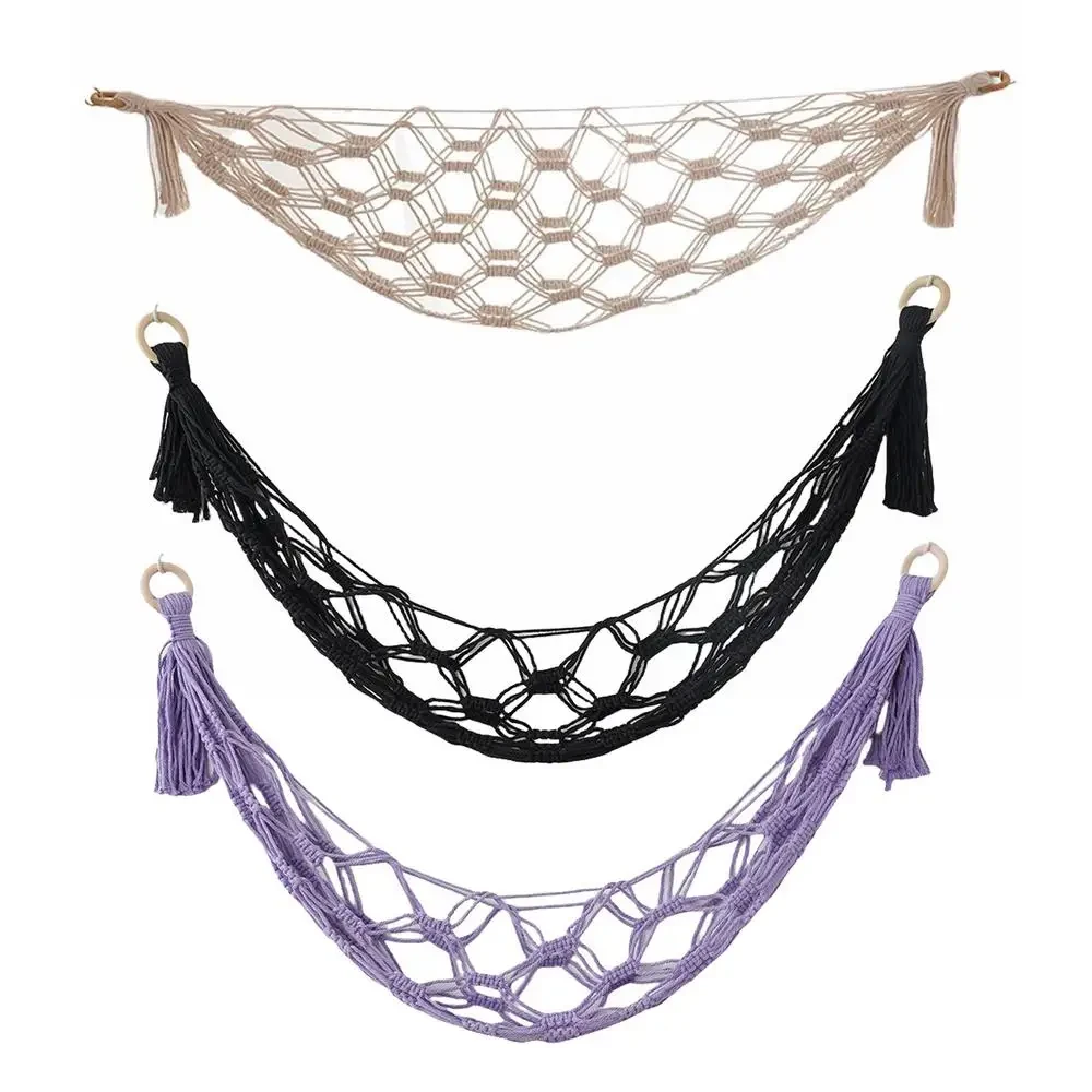 macrame toy net holder